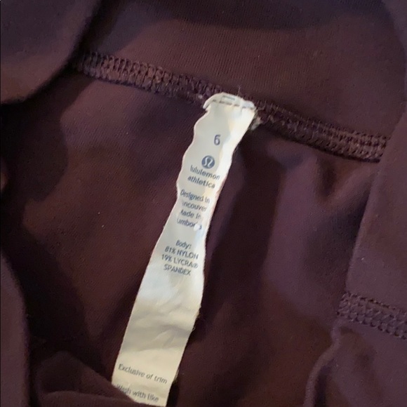 EUC Lululemon 7/8 Purple Leggings - Picture 3 of 7